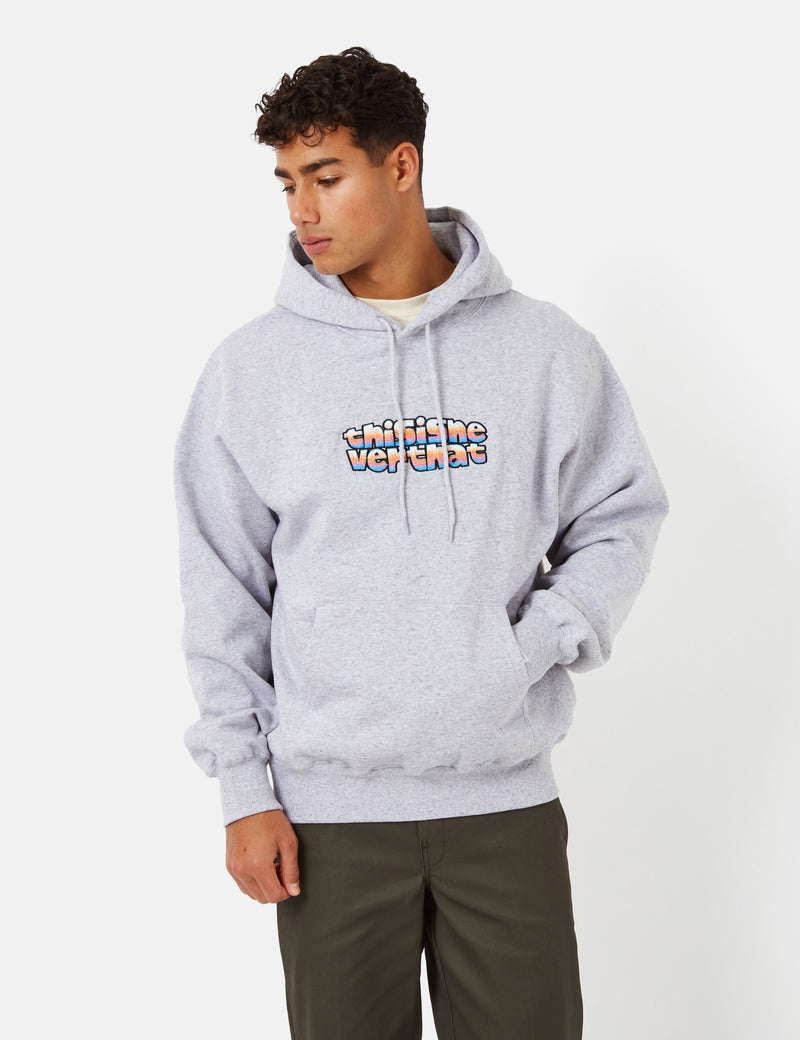 Thisisneverthat Sweat à Capuche Cachalote - Gris Chiné