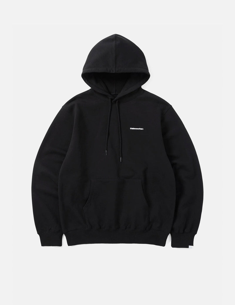 Thisisneverthat Basic T-Logo Hooded Sweatshirt - Black I Urban 