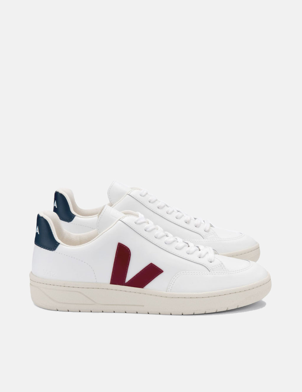 Veja V-12 B-Mesh Trainers - Extra White/Marsala/Nautico | Urban Excess ...